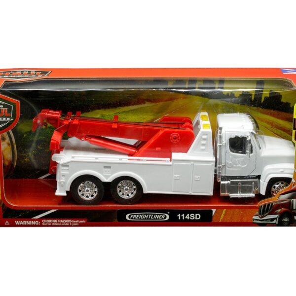New Ray 1:32 Utility Freightliner 114SD Tow Truck White – Long Haul Truckers
