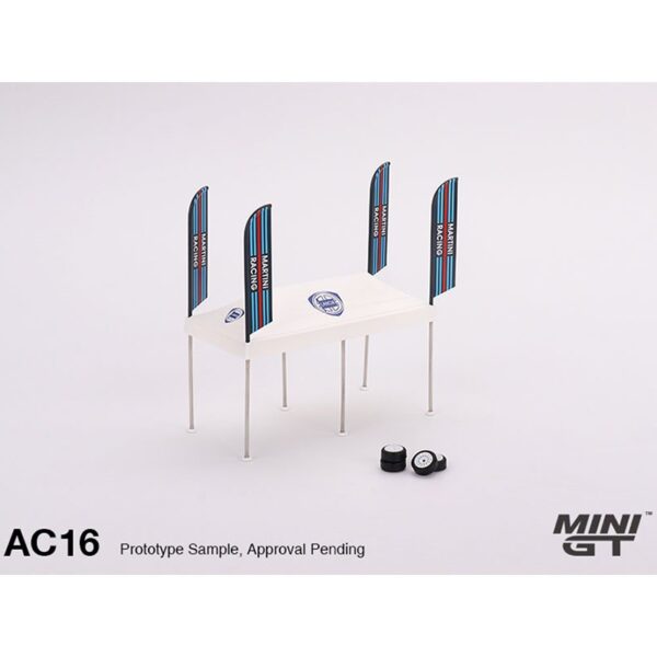 Mini GT 1:64 Paddock Service Tent Set – Martini Racing