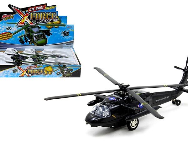 Aircraft â€“ Army Sikorsky UH-60 Black Hawk 9″ – XForce Commander – Display Tray Set of 6