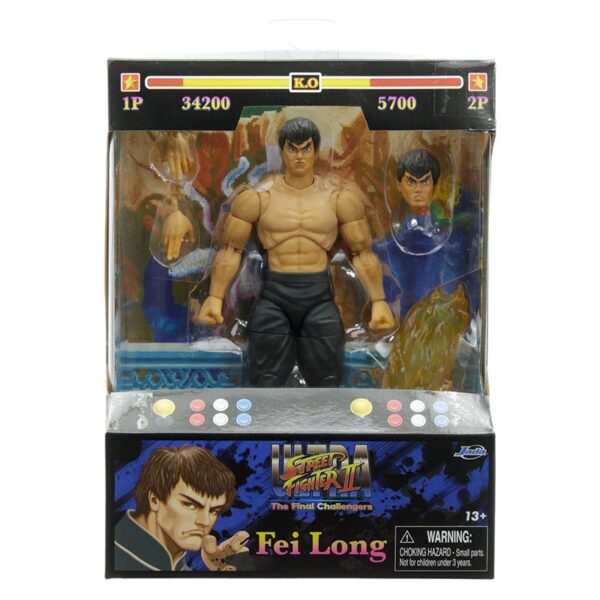 Jada 6â€³ Street Fighter II Fei Long â€“ Figurine