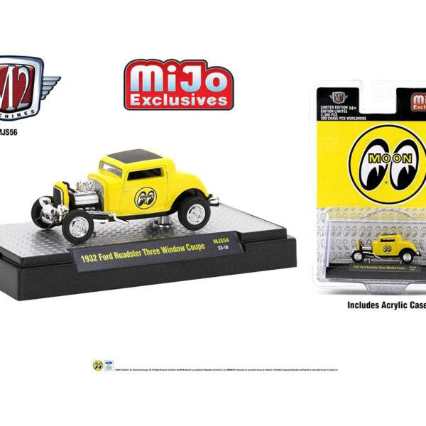 M2 Machines 1:64 1932 Ford Three Window Coupe Mooneyes Limited Edition 3,600 Pcs – Mijo Exclusives