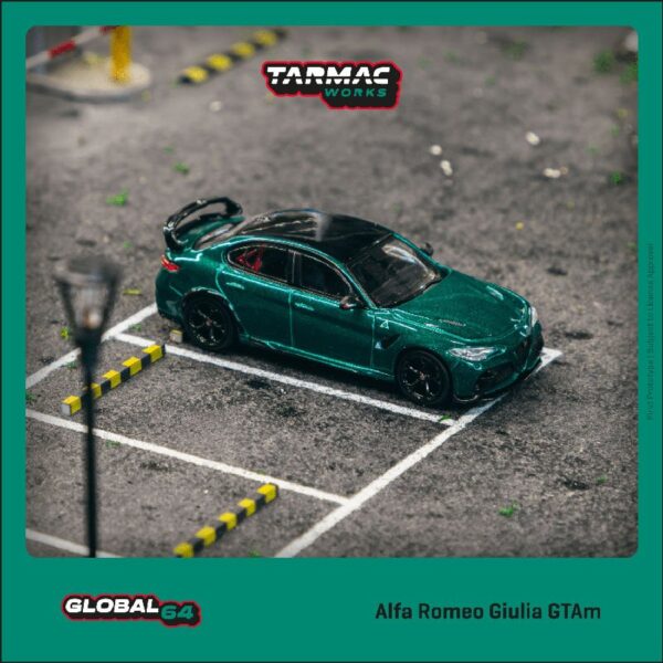 Tarmac Works 1:64 Alfa Romeo Giulia GTAm Green Metallic – Global 64