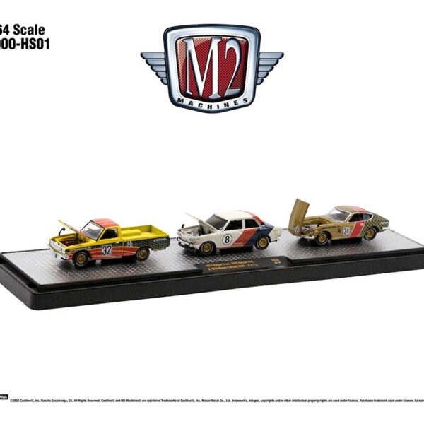M2 Machines 1:64 Nissan Datsun 3-Car Set – Auto-Haulers Release HS01 Hobby Exclusives