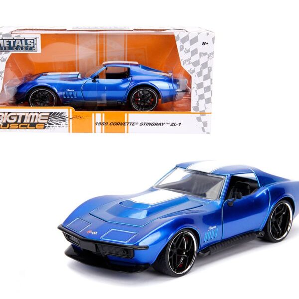 Jada 1:24 1969 Chevrolet Corvette Stingray ZL1 (Blue) â€“ Bigtime Muscle