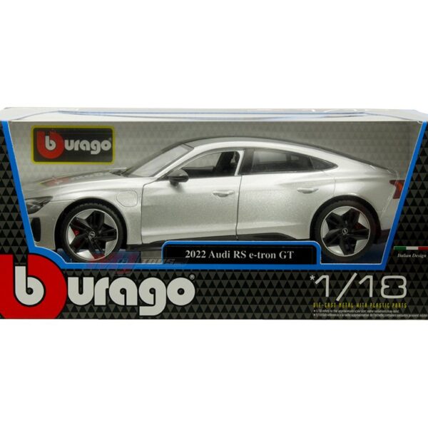 Bburago 1:18 2022 Audi RS e-tron GT – Silver