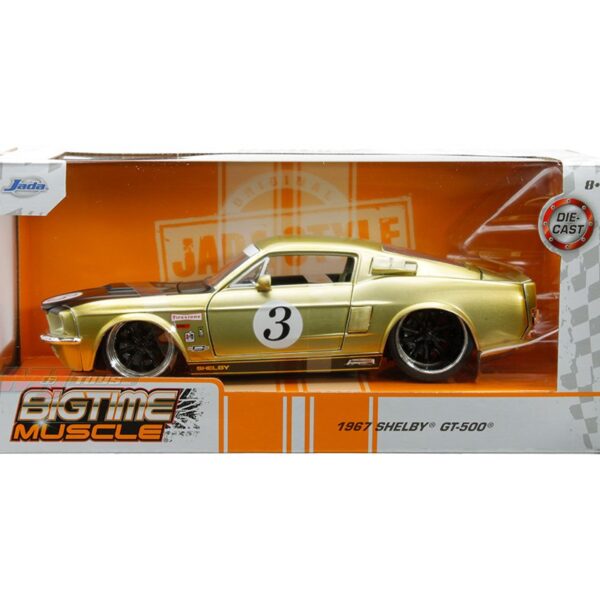 Jada 1:24 1967 Shelby GT-500 – Gold – Bigtime Muscle