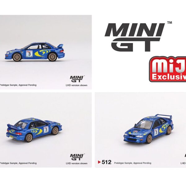 Mini GT 1:64 Subaru Impreza WRC97 1997 Rally Sanremo Winner #3