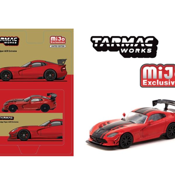 (Preorder) Tarmac Works 1:64 Dodge Viper ACR Extreme – Red – Global64 – MiJo Exclusives