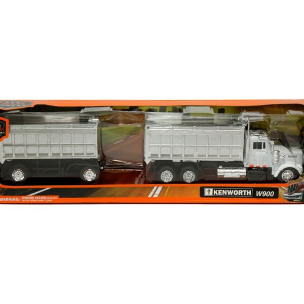 New Ray 1:43 Kenworth  W900 Double Dump Truck Chrome – Long Haul Truckers