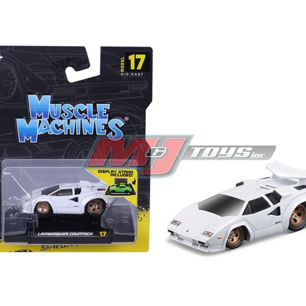 Muscle Machines 1:64 Lamborghini Countach – White – Model 17