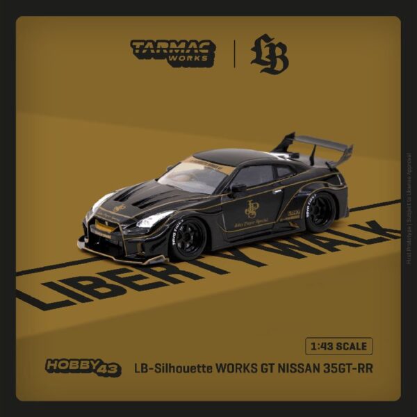 Tarmac Works 1:43 LB-Silhouette WORKS GT NISSAN 35GT-RR JPS- Black