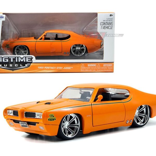 Jada 1:24 1969 Pontiac GTO Judge – Orange – Bigtime Muscle