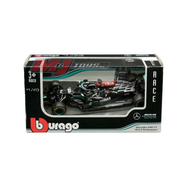 Bburago 1:43 Mercedes-AMG F1 W12 E Performance #77 Valtteri Bottas – Race
