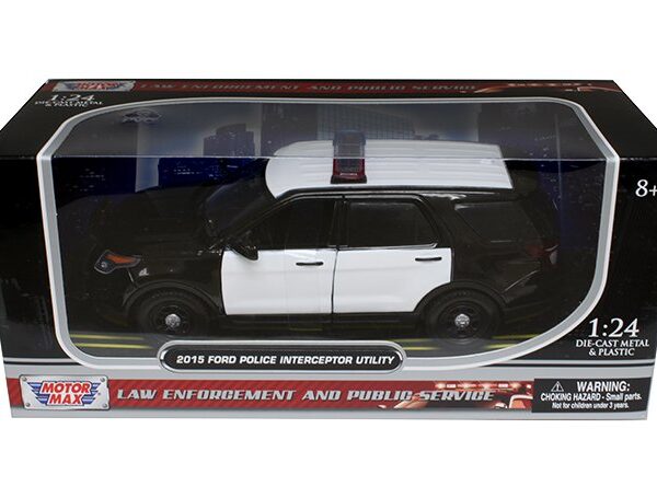 Motormax 1:24 2015 Ford Police Interceptor Utility with Light Bar