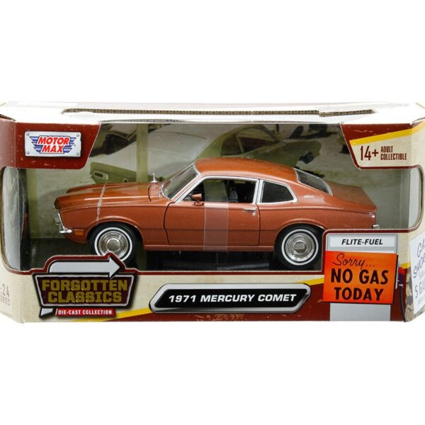 Motormax 1:24 1971 Mercury Comet (73325) – Brown – Forgotten Classics