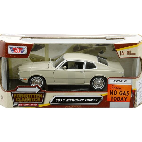 Motormax 1:24 1971 Mercury Comet – Beige (73325AC-BEI) – Forgotten Classics