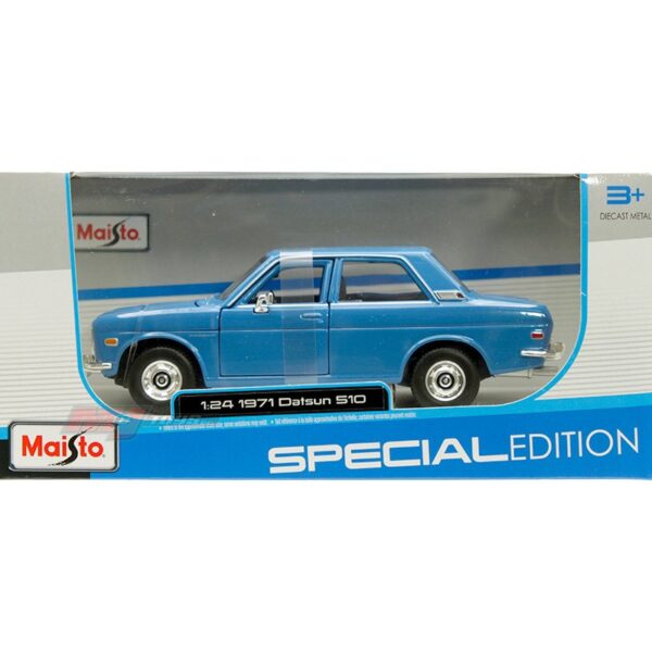 Maisto 1:24 1971 Datsun 510 – Blue – Special Edition