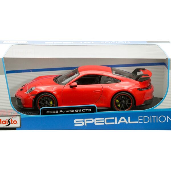 Maisto 1:18 2022 Porsche 911 GT3 – Red – Special Edition