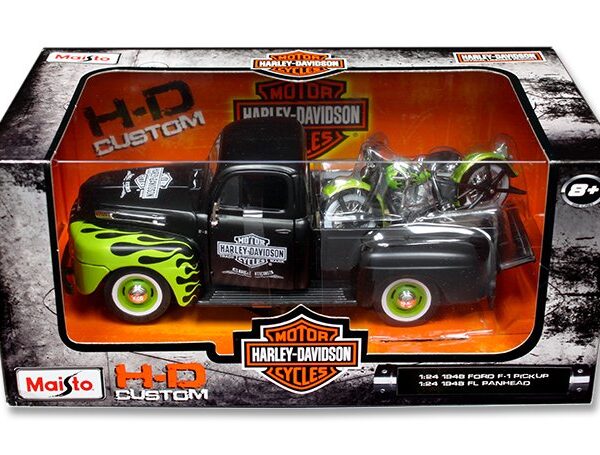 Maisto 1:24 1948 Ford F1 & FL Panhead – Harley Davidson