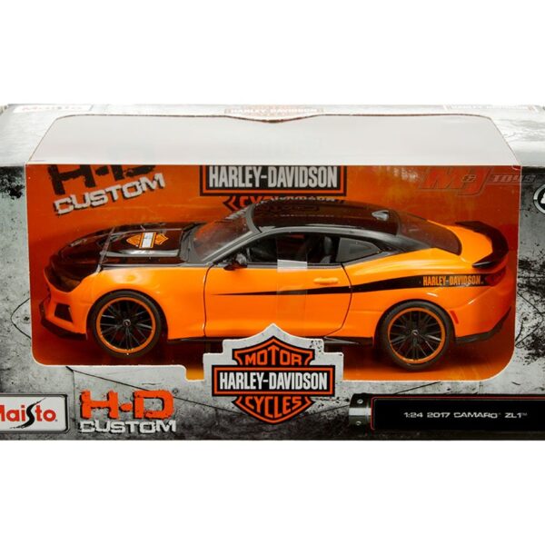 Maisto 1:24 2017 Chevrolet Camaro ZL1 (Orange with Black Top) – Harley-Davidson Custom
