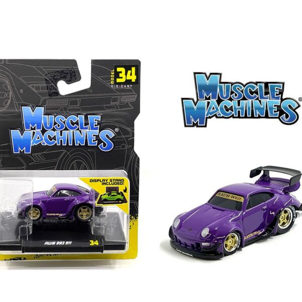 Muscle Machines 1:64 RWB 993 911 – Purple