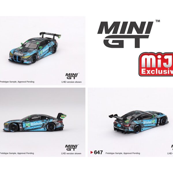 (Preorder) Mini GT 1:64 BMW M4 GT3 #97 Turner Motorsport IMSA 2023 Laguna Seca GTD 2nd Place – Blue/Black – MiJo Exclusives