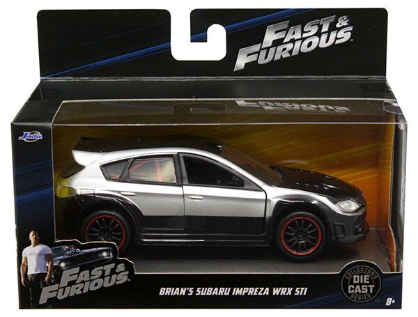 Jada 1:32 Brian’s Subaru WRX Hatchback  â€“ Silver â€“ Fast & Furious 8