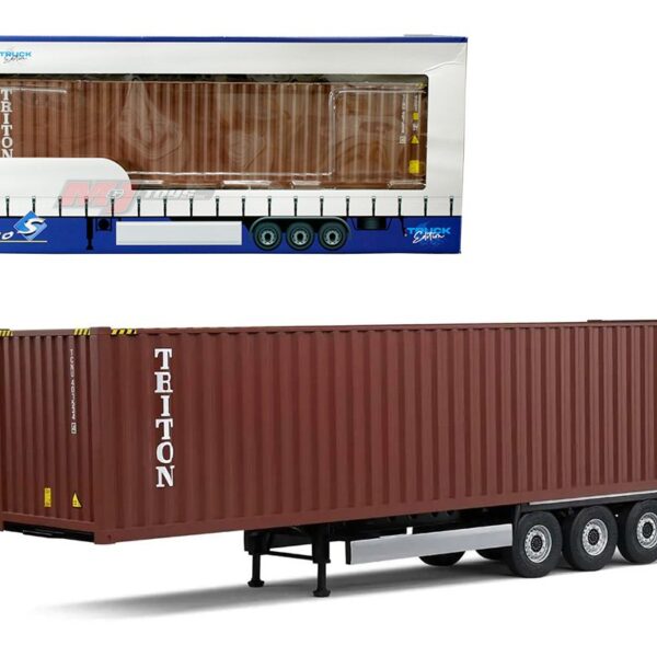 Solido 1:24 Remorque Porte Container 2021 – Red