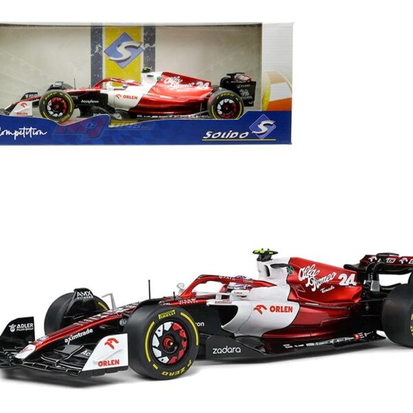 Solido 1:18 Alfa Romeo C42 – Canada GP – Z. Guanyu – Red/White/Black