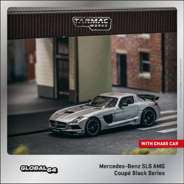 (Preorder) Tarmac Works 1:64 Mercedes-Benz SLS AMG CoupÃ© Black Series – Silver Metallic- Global64