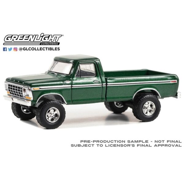 (Preorder) Greenlight 1:64 Barrett-Jackson â€˜Scottsdale Editionâ€™ Series 13 – 1979 Ford F-350 Custom – Emerald Green (Lot #1470) Solid Pack