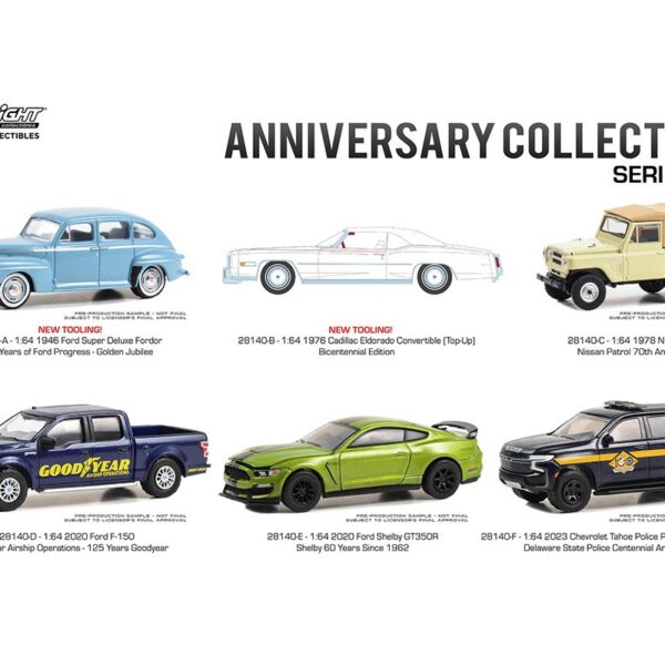 (Preorder) Greenlight 1:64 Anniversary Collection Series 16 Assortment