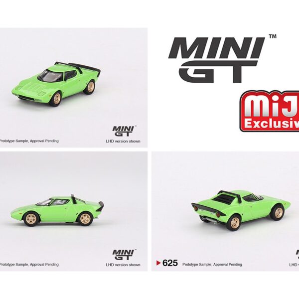 (Preorder) Mini GT 1:64 Lancia Stratos HF Stradale – Verde Chiaro- MiJo Exclusives
