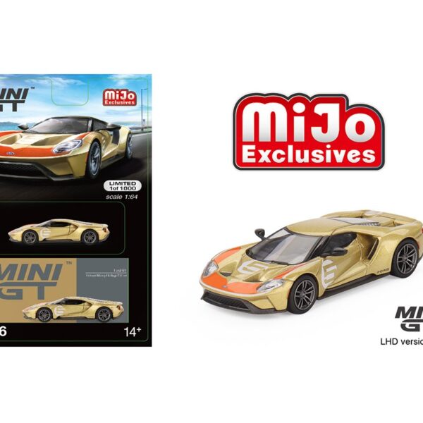Mini GT 1:64 Ford GT Holman Moody Heritage Edition- Gold – Mijo Exclusives