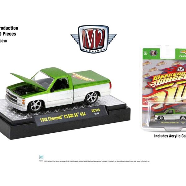 M2 Machines 1:64 2023 Weekend Of Wheels Exclusives 1992 Chevrolet C1500 SS 454 Limited 3,600 Pieces
