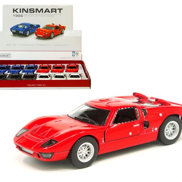Kinsmart 1:32 1966 Ford GT40 MK II 5″ (KT5427D) – Display Tray Set of 12