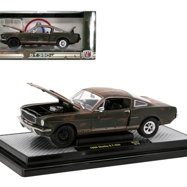M2 Machines 1:24 1966 Shelby GT350 – Dull Rusted Green – Release 107 Limited Edition