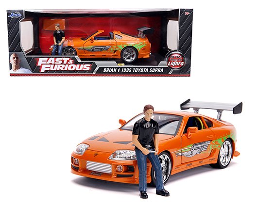 Jada 1:18 1995 Toyota Supra With Brian Figure & Working Lights –  Fast & Furious