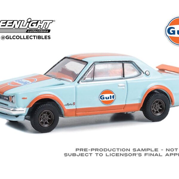 Greenlight 1:64 Gulf Oil Special Edition Series 1- 1971 Nissan Skyline GT-R Solid Pack
