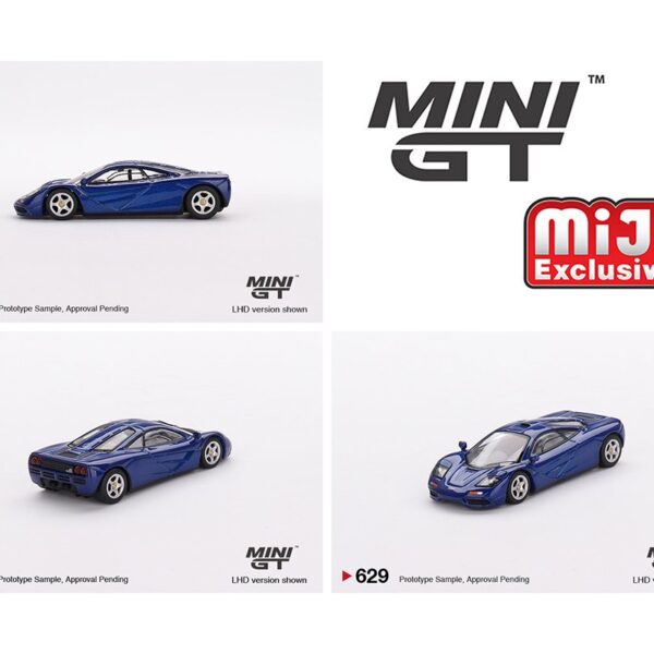 (Preorder) Mini GT 1:64 McLaren F1 – Cobalt Blue – MiJo Exclusives