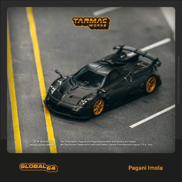 (Preorder) Tarmac Works 1:64 Pagani Imola – Grigio Knockhill – Global64