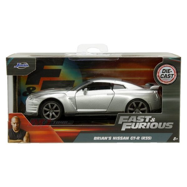 Jada 1:32 Brian’s Nissan GT-R (R35) – Silver â€“ Fast & Furious
