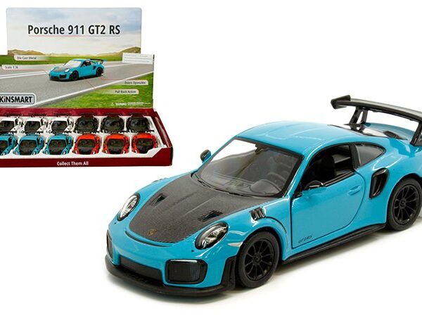 Kinsmart 1:36 Porsche 911 GT2 RS 5″ (KT5408D) – Display Tray Set of 12