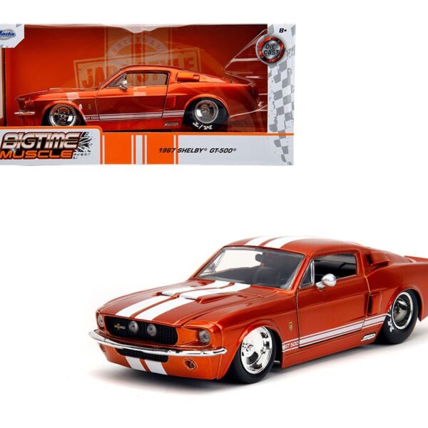 Jada 1:24 1967 Shelby GT500 – Red with White Stripes – Bigtime Muscle