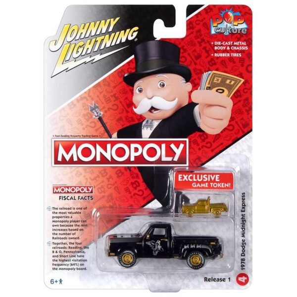 Johnny Lightning 1:64 1978 Dodge Midnight Express –  Monopoly  – Pop Culture