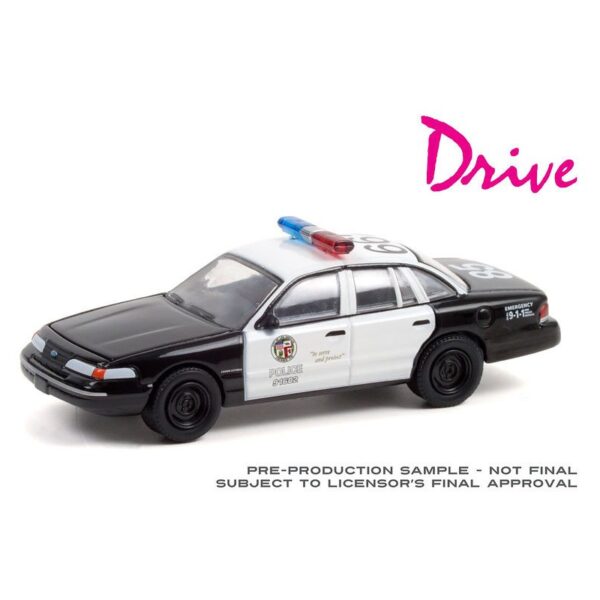 Greenlight 1:64 Hollywood Series 33 1992 Ford Crown Victoria Police Interceptor (Black/White) – LAPD Drive