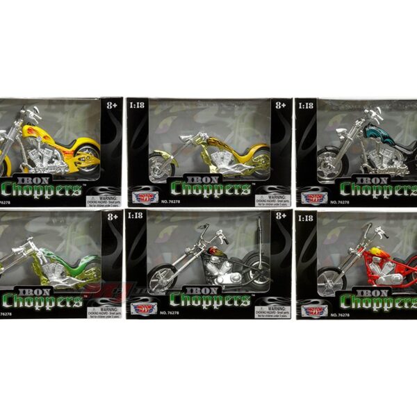 Motormax 1:18 Iron Choppers Random Assortment (36 pieces)
