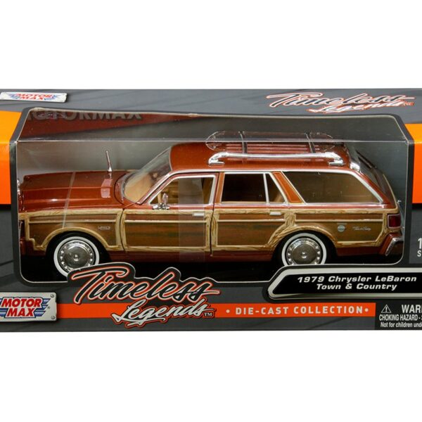 Motormax 1:24 1979 Chrysler LeBaron Town & Country â€“ Tan â€“ Timeless Classics