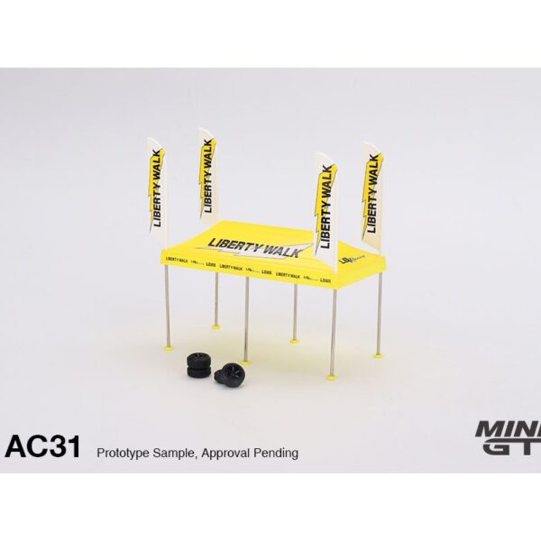 (Preorder) Mini GT 1:64 Paddock Service Tent Set – Liberty Walk Racing