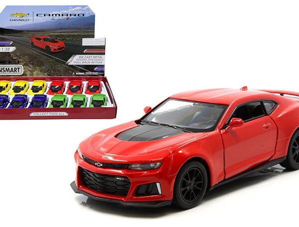 Kinsmart 1:38 2017 Chevrolet Camaro ZL 5″ – Display Tray Set of 12